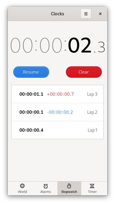 Stopwatch Adaptive